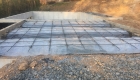 Slabs prepared for concrete