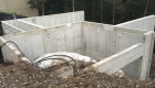 Foundation walls poured
