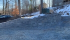 Retaining wall installed