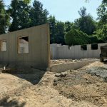 New house walls poured