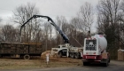 Foundation footings poured