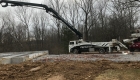 Concrete slabs being poured