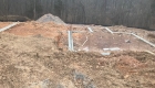 Foundation footings poured