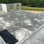 Concrete slabs poured
