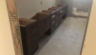 Cabinets installed