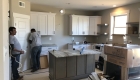 Kitchen and countertops installed
