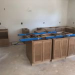 Cabinets started