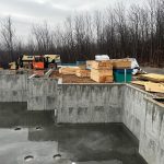 Lumber on site