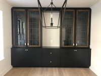 Custom cabinetry installed
