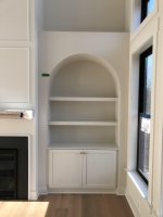 Custom cabinetry installed