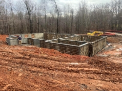 Foundation poured