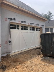 Garage door installed