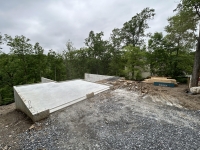 Slabs poured